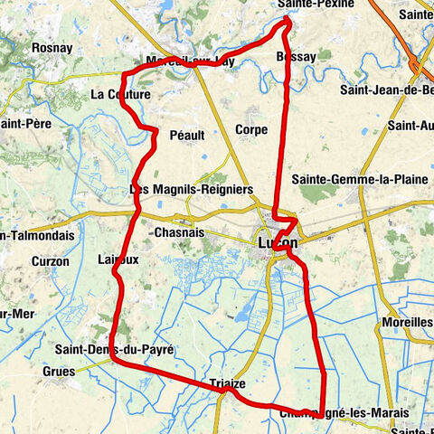 Église Saint-Pierre - Le Relais des Quatres Routes - Église Saint-Denis - Église Saint-Sauveur