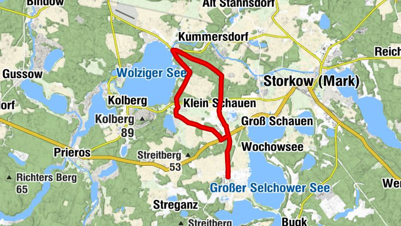 Selchow - Görsdorf bei Storkow - Wolzig - Klein Schauen