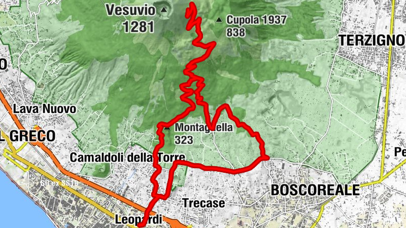 Leopardi - Torre Annunziata - Boscotrecase - Montagnella
