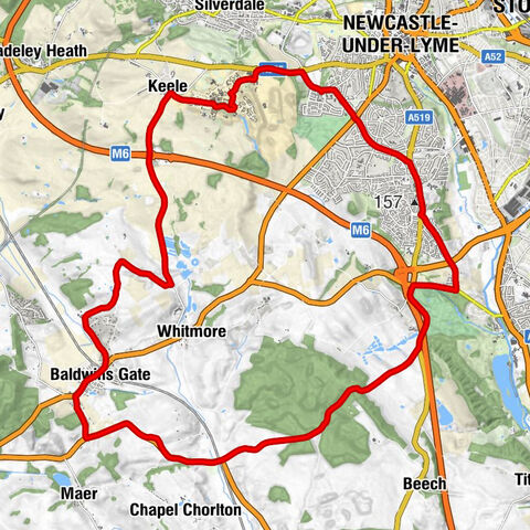 Newcastle-under-Lyme - Blockhouse at The Sheet Anchor - Baldwin's Gate Methodist Church - Stoke-on-Trent