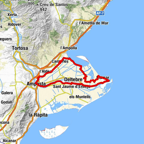 Camarles - Amposta - Racó del Riu - Deltebre
