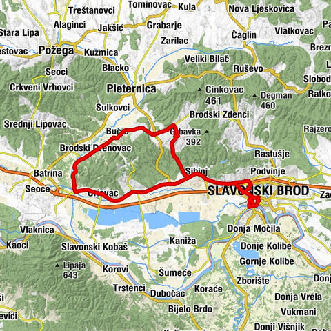Slavonski Brod - crkva rođenja svetog Ivana Krstitelja - crkva svetog Ilije Proroka - crkva svetog Emerika
