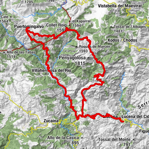 El Prat - Tossal de Fraga - Església de Sant Joan de Penyagolosa - El Collado