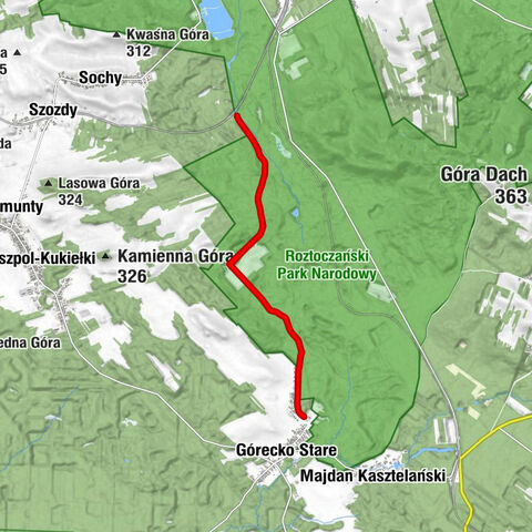 Górecko Nowe - Florianka - Malowany Most