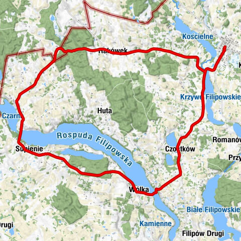 Przerośl - Krzywólka - Czostków - Wólka