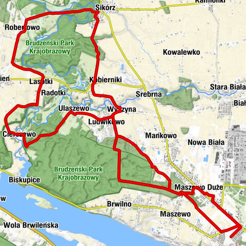 Płock - Maszewo Duże - Wyszyna - Ludwikowo