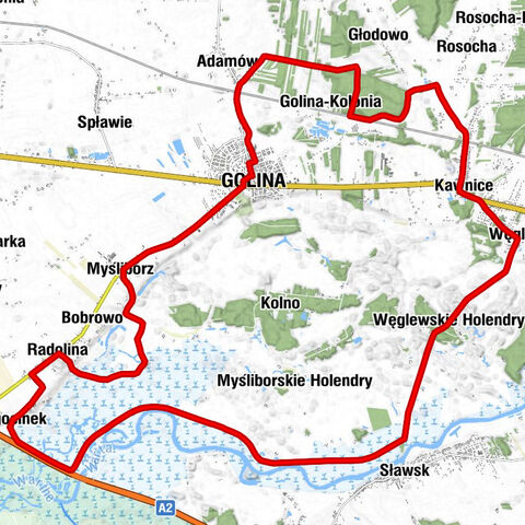 Adamów - Kościół pw. Matki Bożej Pocieszenia - Kościół pw. św. Mateusza Apostoła - Golina