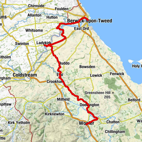 Wooler - Doddington - Berwick-upon-Tweed