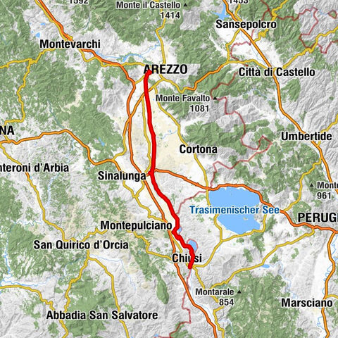 Chiusi Scalo - Chiusi - Bici Grill Frassineto - Chiani