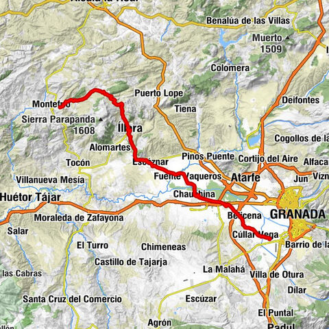 Armilla - Churriana de la Vega - Gabia Grande - Montefrío