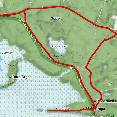 Kalenne - Mała Grępa - Kopczańska Góra - Gwizdów