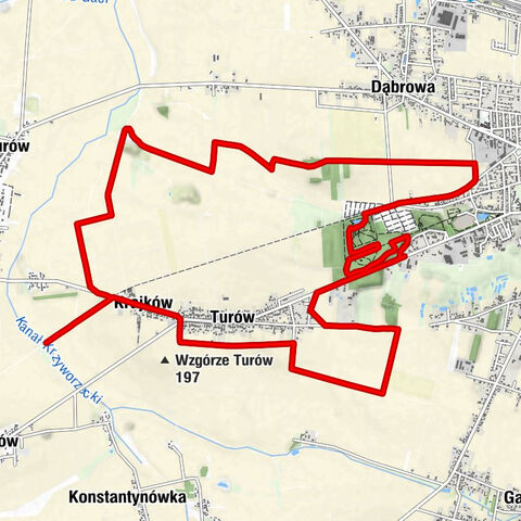 Wieluń - Turów - Kaplica pw. św. Barbary - Podszubienice