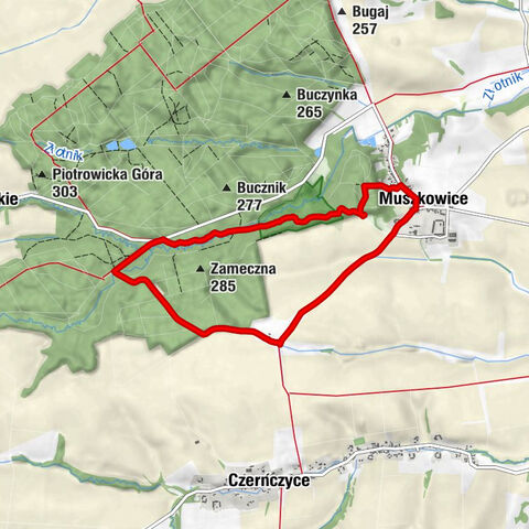 Czerńczyce - Muszkowice - Kaplica mszalna pw. Św. Anny - Kapliczne Wzgórza