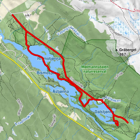 Røros - Mølmannsdalen - Fløterbua