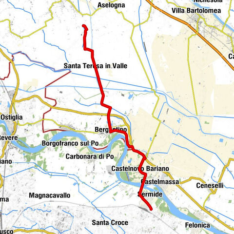 Von Casaleone bei Cerea über dem Po nach Sermide #LL2ROM_E057