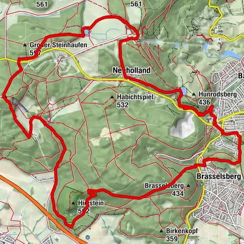 Habichtswaldsteig Extratour H10 "Über den Dächern der Stadt"