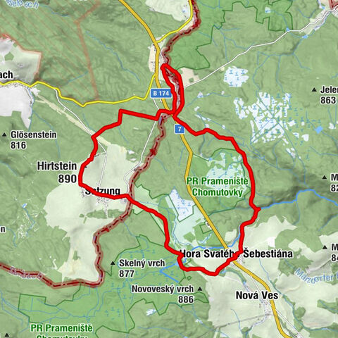 Wo sich das Erzgebirge teilt