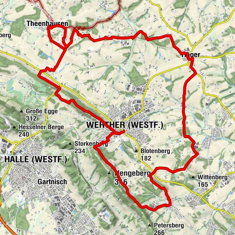 RW | Rundwanderweg um Werther (Westf.)