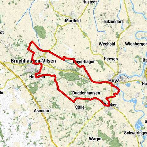 Meliorations-Tour (Rote Strecke)