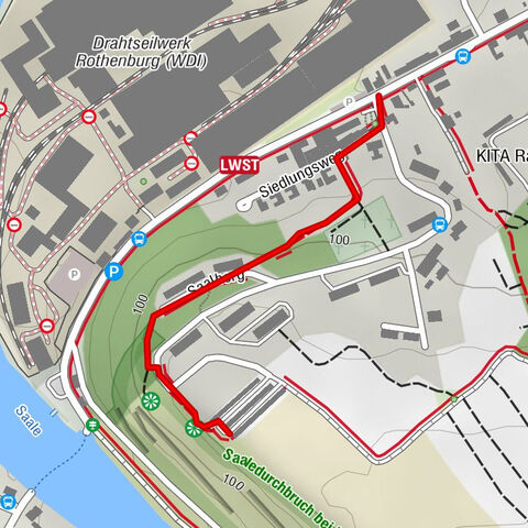 Wanderung zum Aussichtspunkt Saaledurchbruch bei Rothenburg