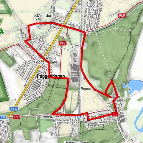 Moorhennies Pfad Süd-Rundweg