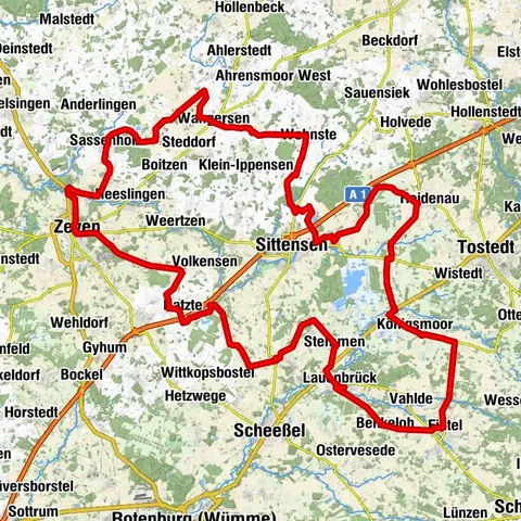 Ostschleife - Rennradtour bei Lauenbrück