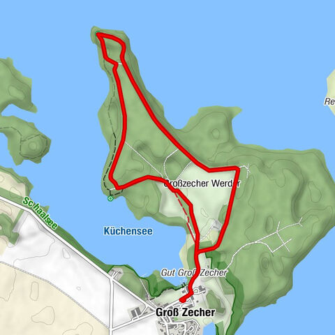 Wanderung auf dem Zecher Werder