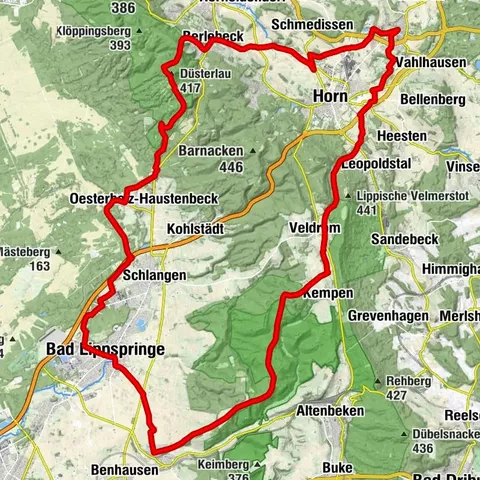 Historische Passwege über den Teutoburger Wald