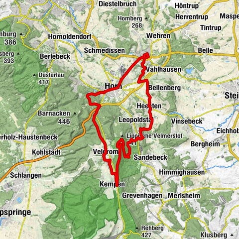 Einsteigertour zum Eggeturm und zu den Externsteinen