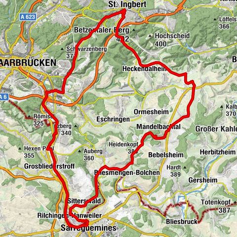 Radtour Gärten mit Geschichte - Große Gartenrunde über luftige Höhen - West