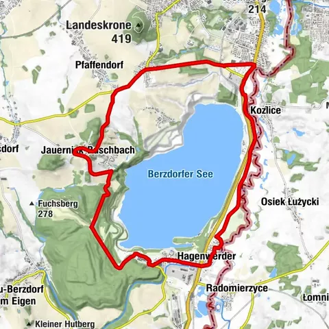 Tour 16: Around Berzdorf Lake (Berzdorfer See)