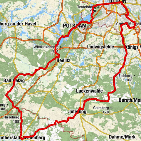 Große Rundtour durch den Fläming