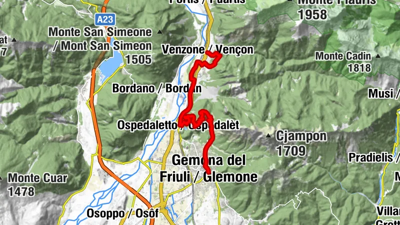 Etappe 27: Alpina Antica Trail | ET27: Venzone - Gemona