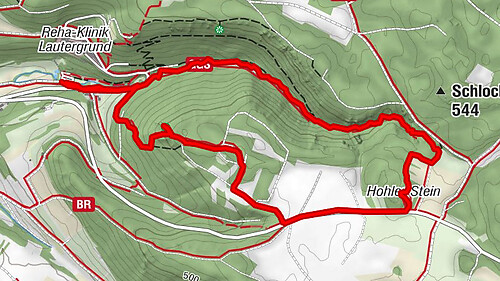 Tiefenthalschlucht, Hohler Stein und Bittmannsstein