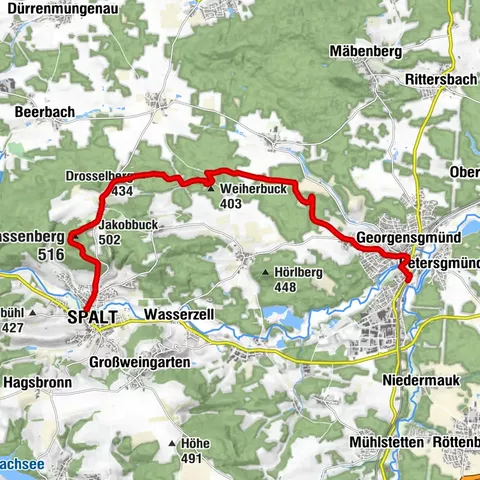Spalt -> Georgensgmünd über die Berge🫶👍🥾😅