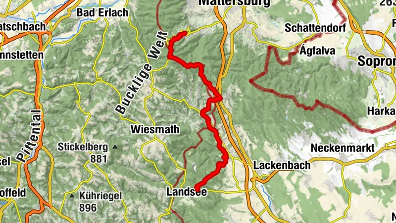 M12 From Forchtenstein Castle to the Landsee Castle Ruins