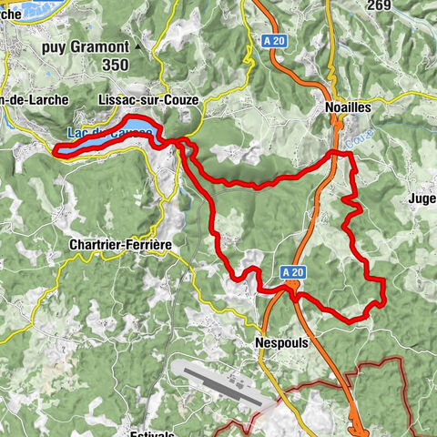 Causse Saillant Mountain Bike Base - circuit 10: The Gouffre de La Fage