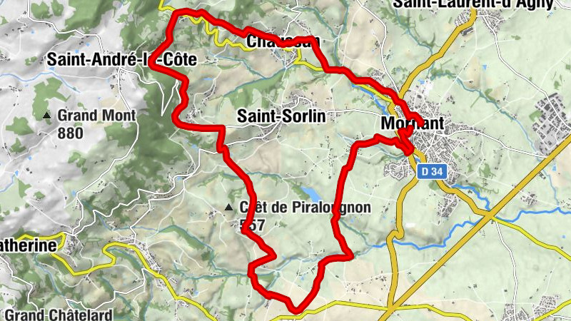 Mountain bike route 161 - Through combes and valleys