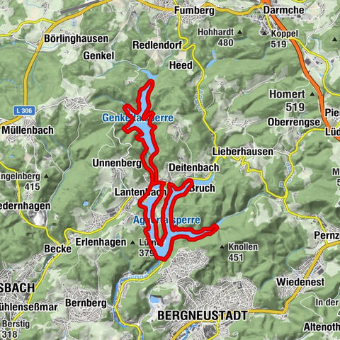 Talsperren Genkel und Agger
