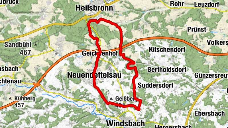 Rundfahrt  über Windsbach