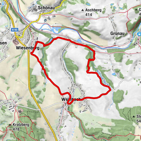 Langenweißbach, Talsperre Amselbach und Weißbach , z. T.  urig ,querfeldein Langenweißbach, Deutschland