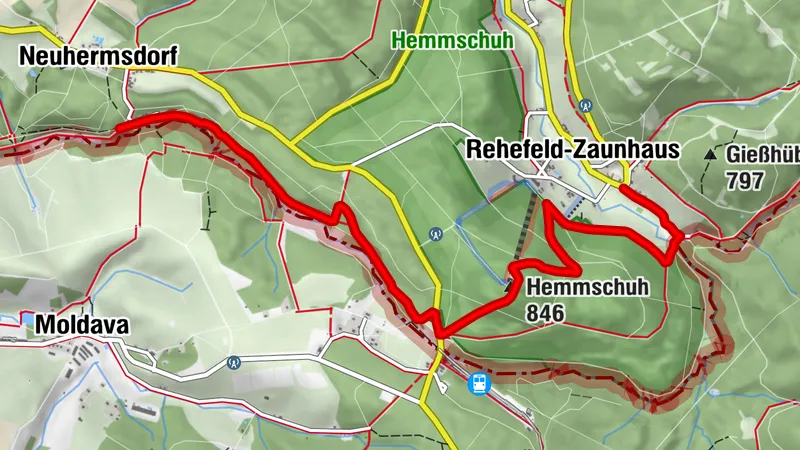 BLOCKLINE Etappe 02: Neuhermsdorf » Rehefeld-Zaunhaus