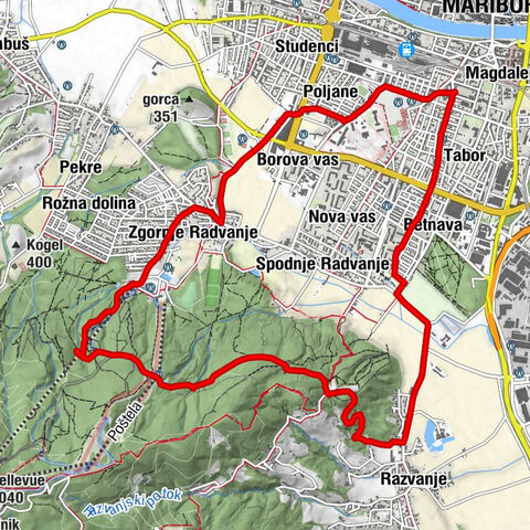 Maribor, Vinski hram, Trikotna, Maribor