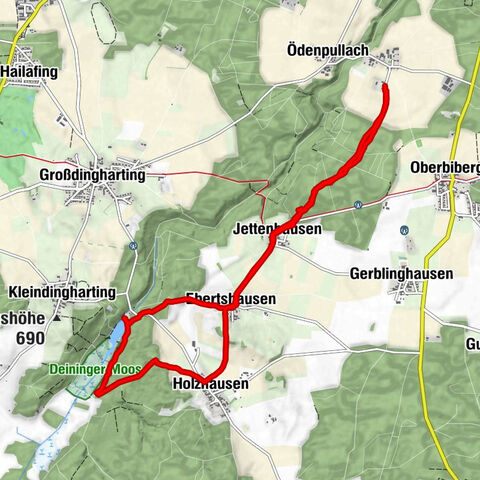 Von Kreuzpullach zum Deininger Weiher