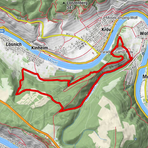 Moselsteig side trail Kluckertspfad