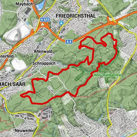 On foreign paths/Karl May hiking route Sulzbach loop
