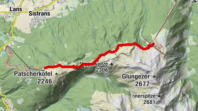 Der Zirbenweg, vom Patscherkofel über den Zirbenweg nach Tulfes