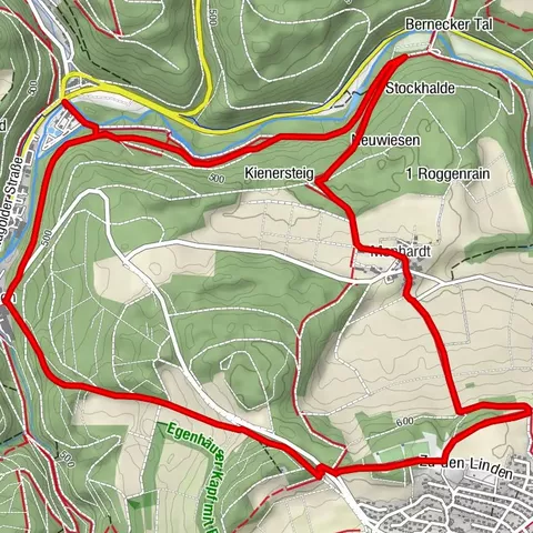 Circular hike around Monhardt