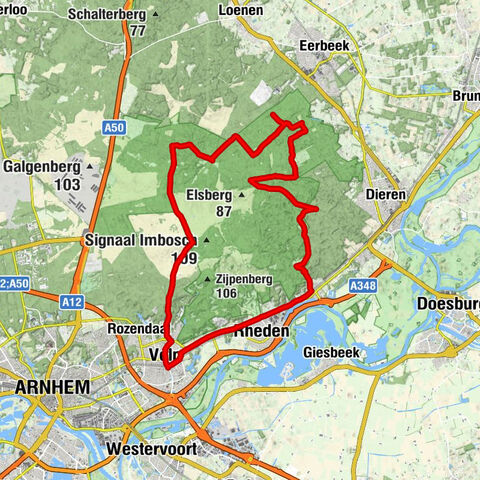 MTB tocht linksom