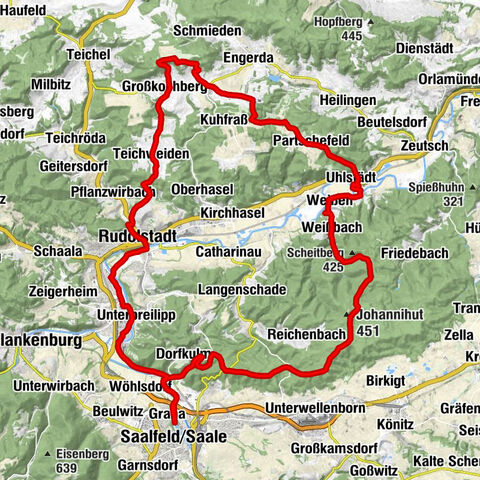 MTB Saalfeld 08: Luisenturm and Liebhabertheater circular route